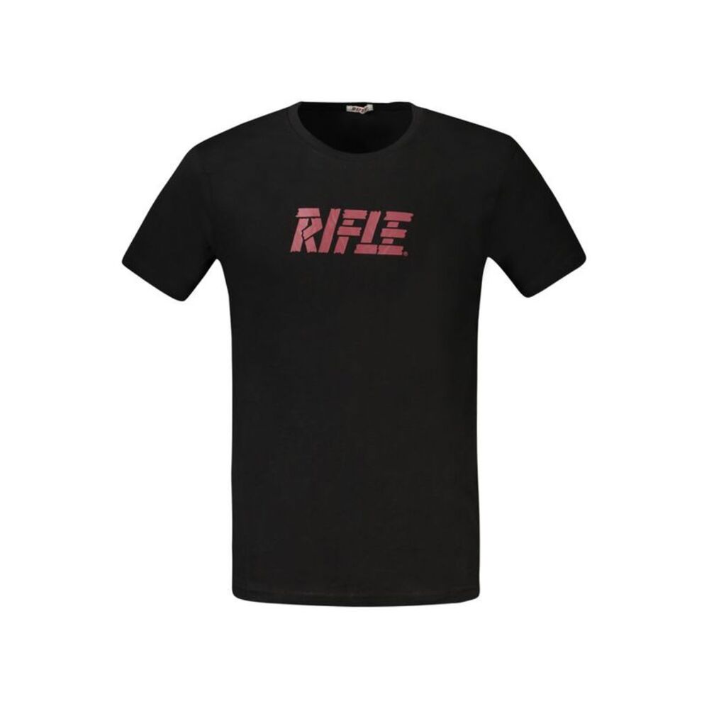 Rifle Black Cotton Men's T-Shirt